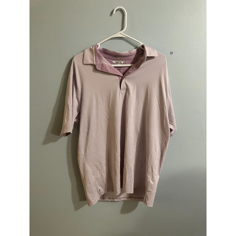 Greg Norman Light Purple Athletic Polo Mens Size L